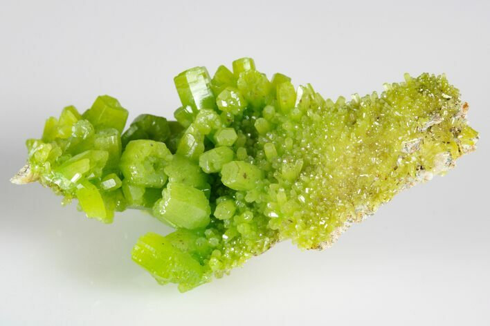 Apple-Green Pyromorphite Crystal Cluster - China #179809